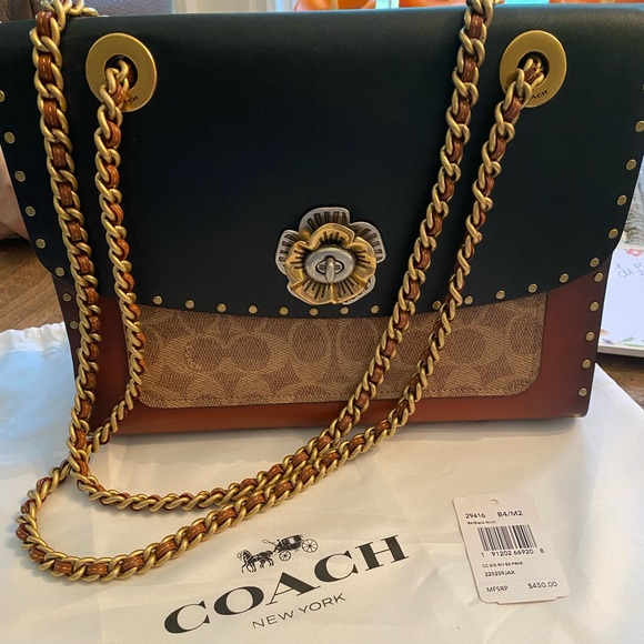 Coach Handbags - Coach Parker Bag with rivets